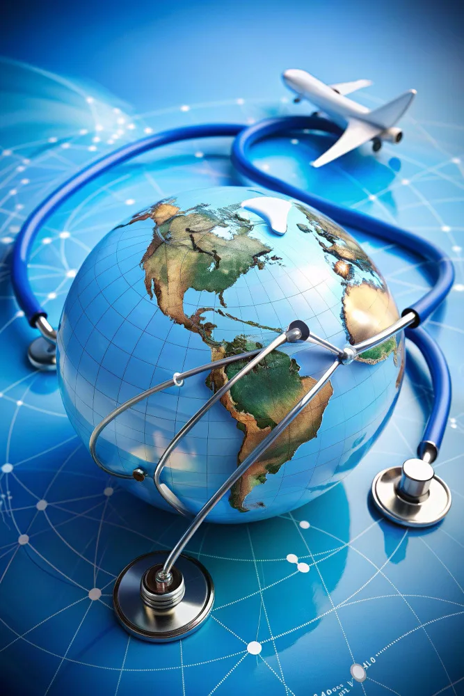 Global healthcare access concept